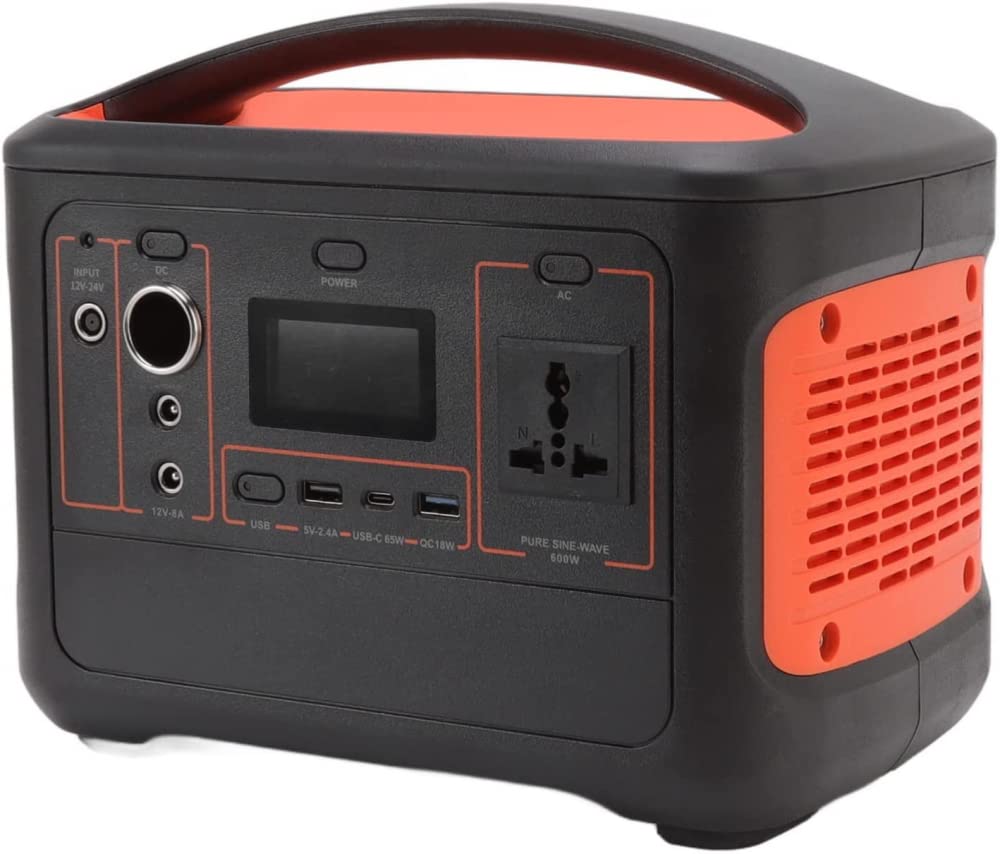 Centrale électrique Portable 600 Wh, générateur Solaire à Batterie au Lithium de Stockage d'énergie 153 600 mAh, Centrale électrique 230 V/600 W AC + USB + DC pour Le Camping, la m
