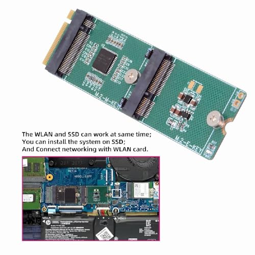 Adaptador M.2 NVME cablecc con puerto Daul para expansión de SSD M-Key y wifi E-Key 5