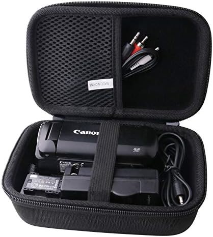 waiyu Hard Carrying Case for Canon VIXIA HF R800/HF R600/HF R80 Portable Video Camera Camcorder
