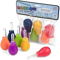 Deluxe Jumbo Rainbow Eye Droppers 6 Pack - Great for Science & Classroom!