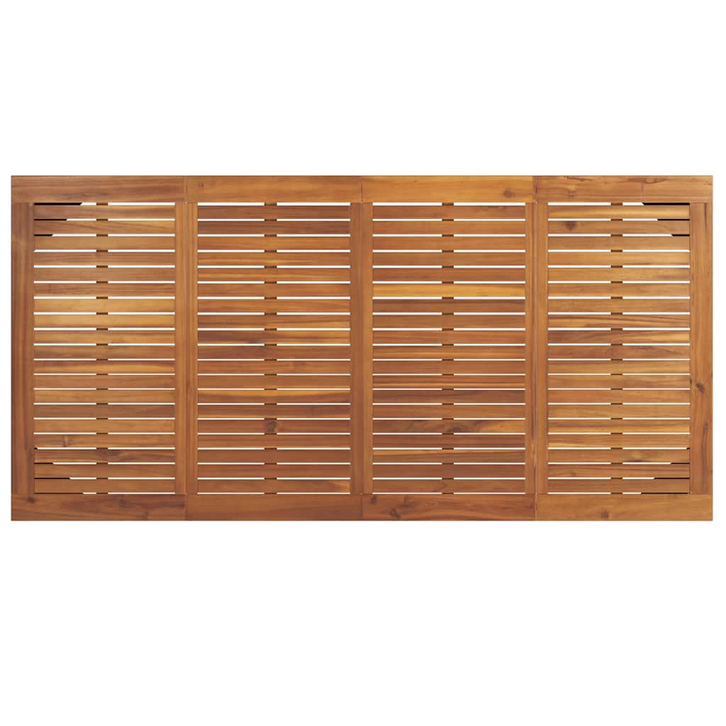 vidaXL Mesa de jardín con Patas en U Madera Maciza Acacia 180x90x75 cm, Mesa de Exterior, Muebles de jardín, Muebles de Patio, Mesa de Patio