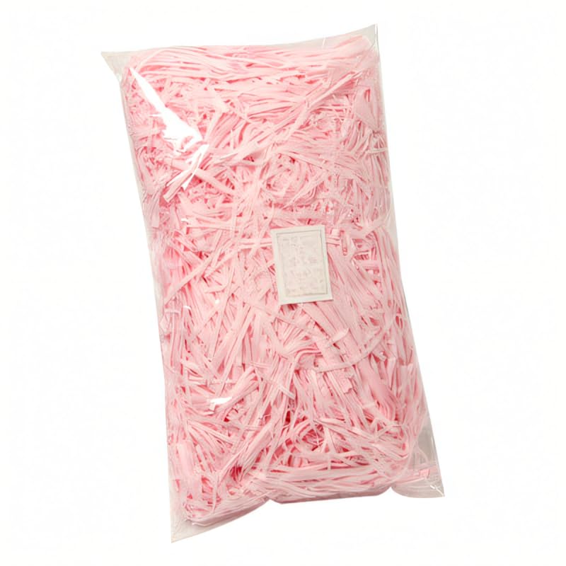 BPABDEITR Papier De Soie Déchiqueté, Cadeau, Coupe Froissée, Multicolore, Paquet De 2 À 8, 100g(Light Pink,100g*8Pack)