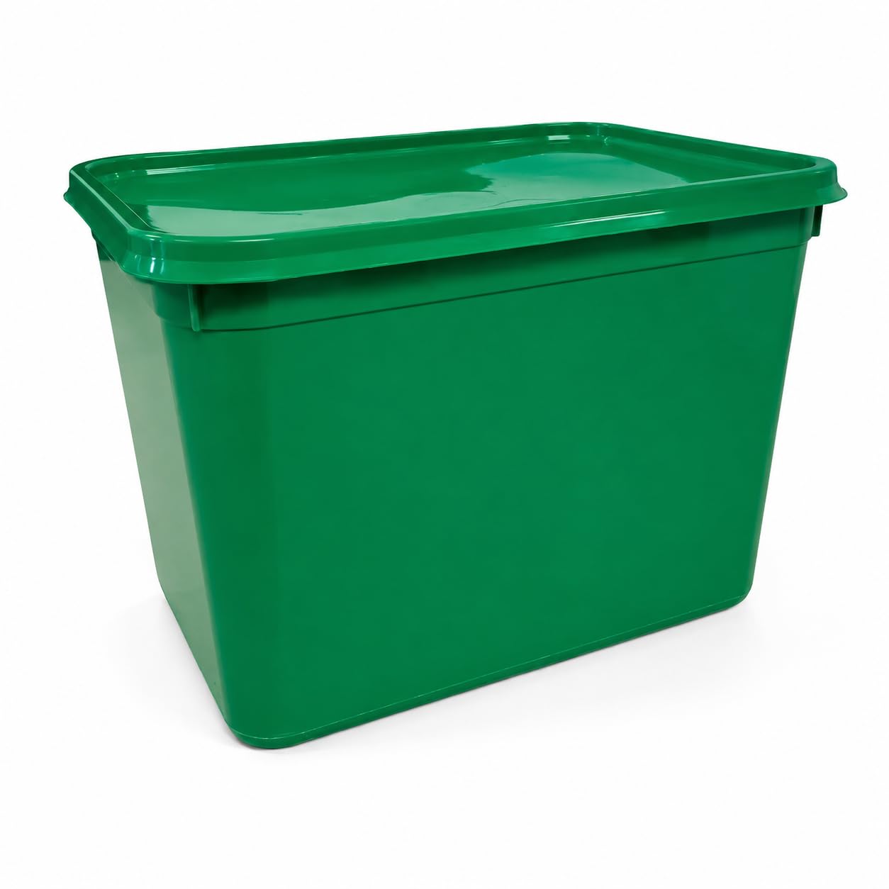 CateringBase Essentials Food Safe 4L Green Ice Cream Tubs & Lids, 10 Pack