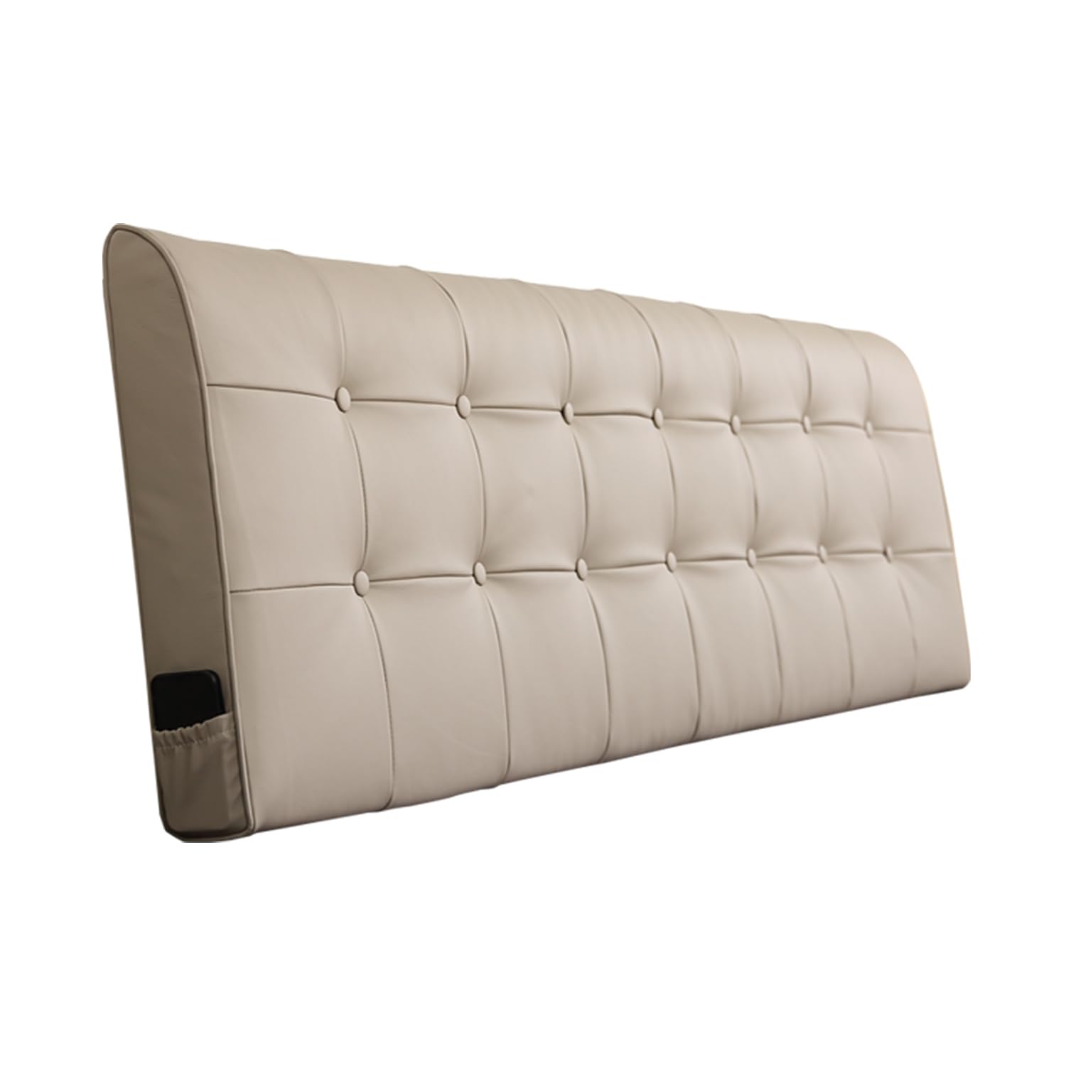 Coussin de tête de lit mural en similicuir capitonné pour dossier