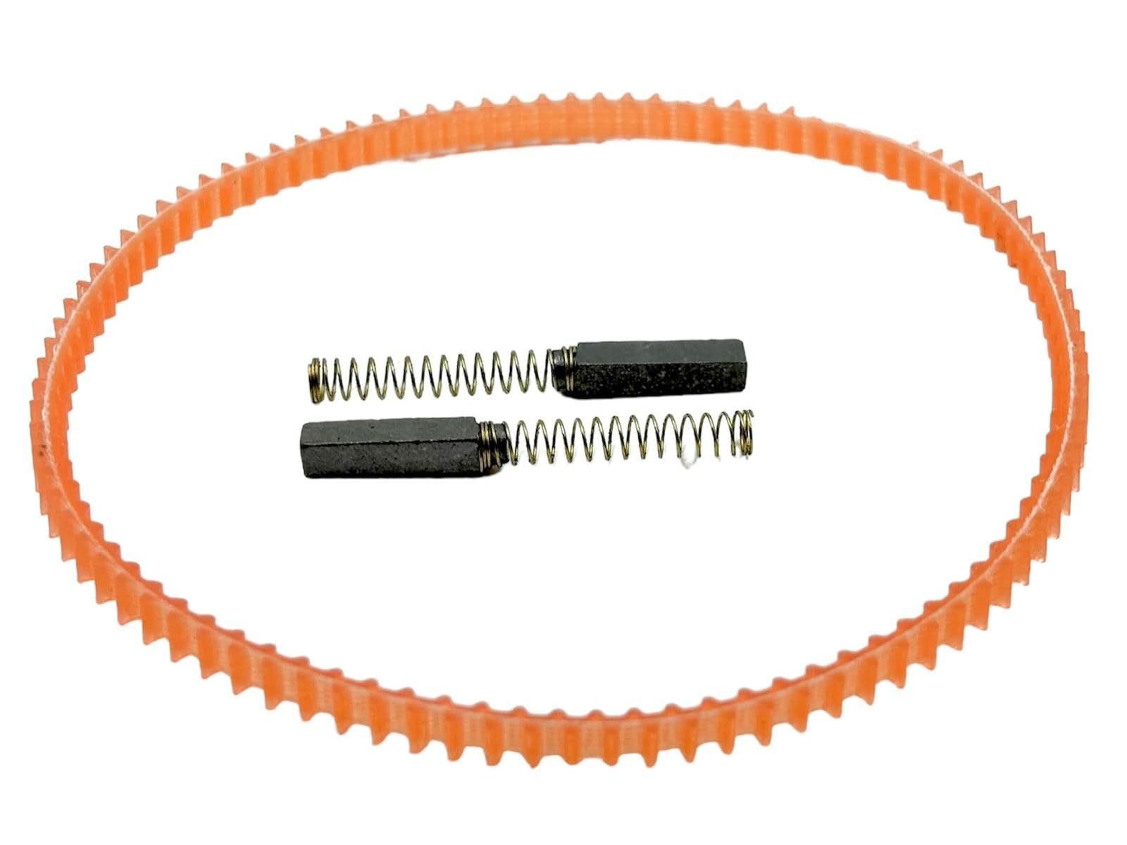 Zenith Nylon and Carbon Sewing Machine Motor Nylon 4 Belt and 8 Carbon Set for Domestic Sewing Machine Motors (Size 115 mm / 4.5 Inch Diameter, Orange) — Amazon image 2
