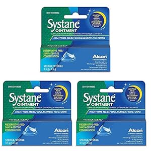 Systane Nighttime Lubricant Eye Ointment 3.50 g , 0.12 Oz (Pack of 3)