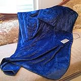 Heated Blanket Soft Electric Throw for Camping Hiking Outdoor Blanket with Portable USB Traveling Blankets Windproof Warm Comfortalble Heating Blanket for Couch Sofa with Hand Pocket Fleece Blanket