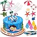KATELUO 21 Pezzi Mini Decorazione da Spiaggia,Decorazione Torta Hawaiana,Miniature Spiaggia,Per Le Decorazioni Della Casa Delle Bambole da Giardino Fai-Da-Te,Decorazioni per Feste (A)