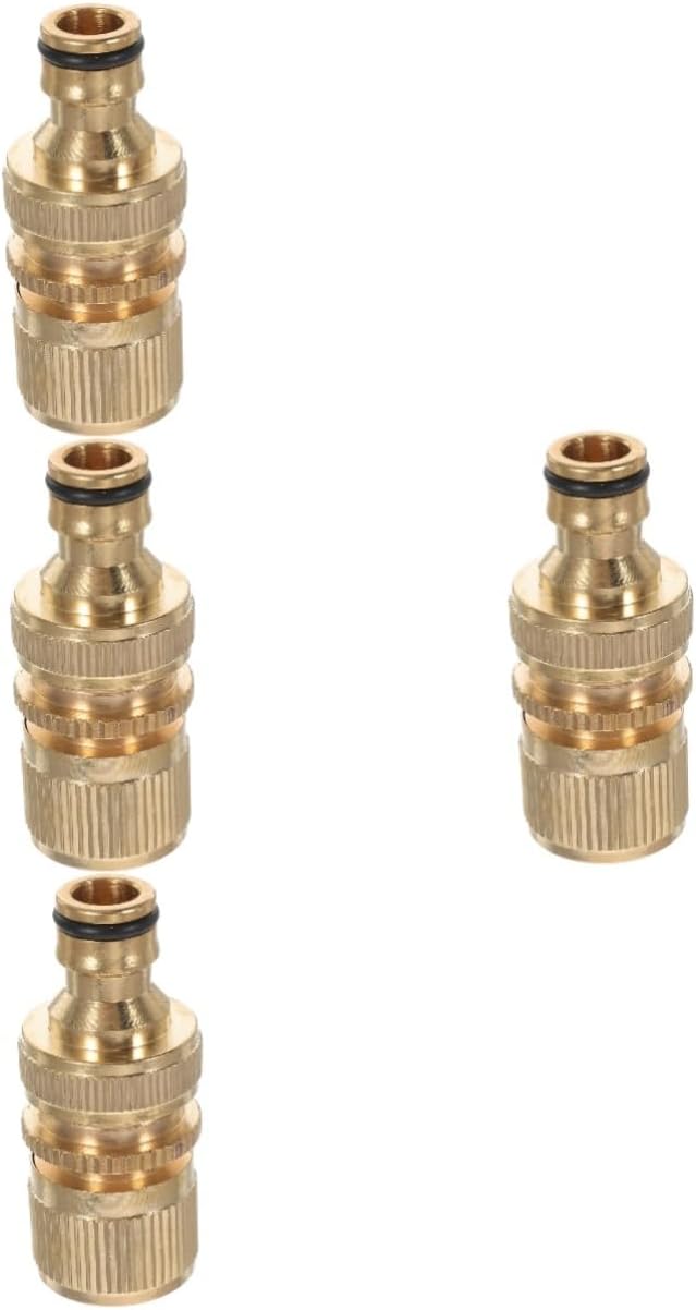 Male Iron Thread Flexible Tap Adapters Hose Connector Fittings Set,Air Line Connectors Hose Fitting Quick Connectors Air Coupler and Plug Set, 5pcs Water Pipe Quick Connector Vacuum Breaker Garden Hos