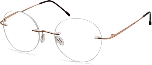 Eyekepper Gafas de Lectura sin Marco Mujeres - Lectores Redondos sin montura Hombres Oro +3.00 disponible en Yaxa Peru