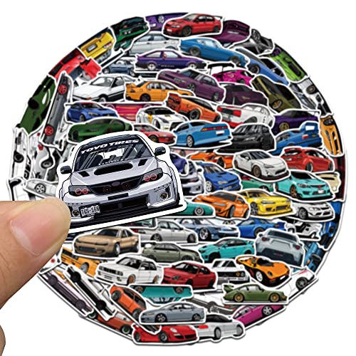 100Pcs Jdm Racing Car Stickers - Waterproof Cars Vinyl Vsco Stickers For Kids, Laptop ,Hydroflask, Water Bottles, Kids Helmets,Computer Cars Decal Stickers Packs(Jdm 100Pcs) #TOP2