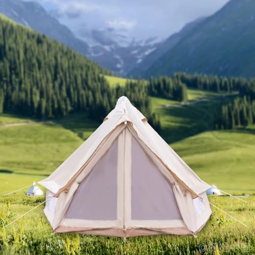 Carpa Bell Canvas con piso desmontable para glamping miniatura 6