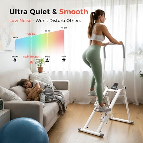 Image of Steppers for Exercise at Home, 2.0 Step Machine 3-Level Adjustable Resistance, Stair Climber for Full Body Workout with Extra-Large Non-Slip Pedals, Holds Up to 350 lbs, Ideal for Women Men