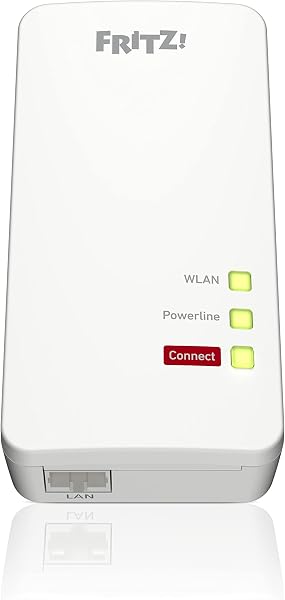 FRITZ!Powerline 1260/1220 WLAN Set (WLAN-Access Point, ideal für Media-Streaming oder NAS-Anbindungen, 1.200 MBit/s, deutschsprachige Version) - 2