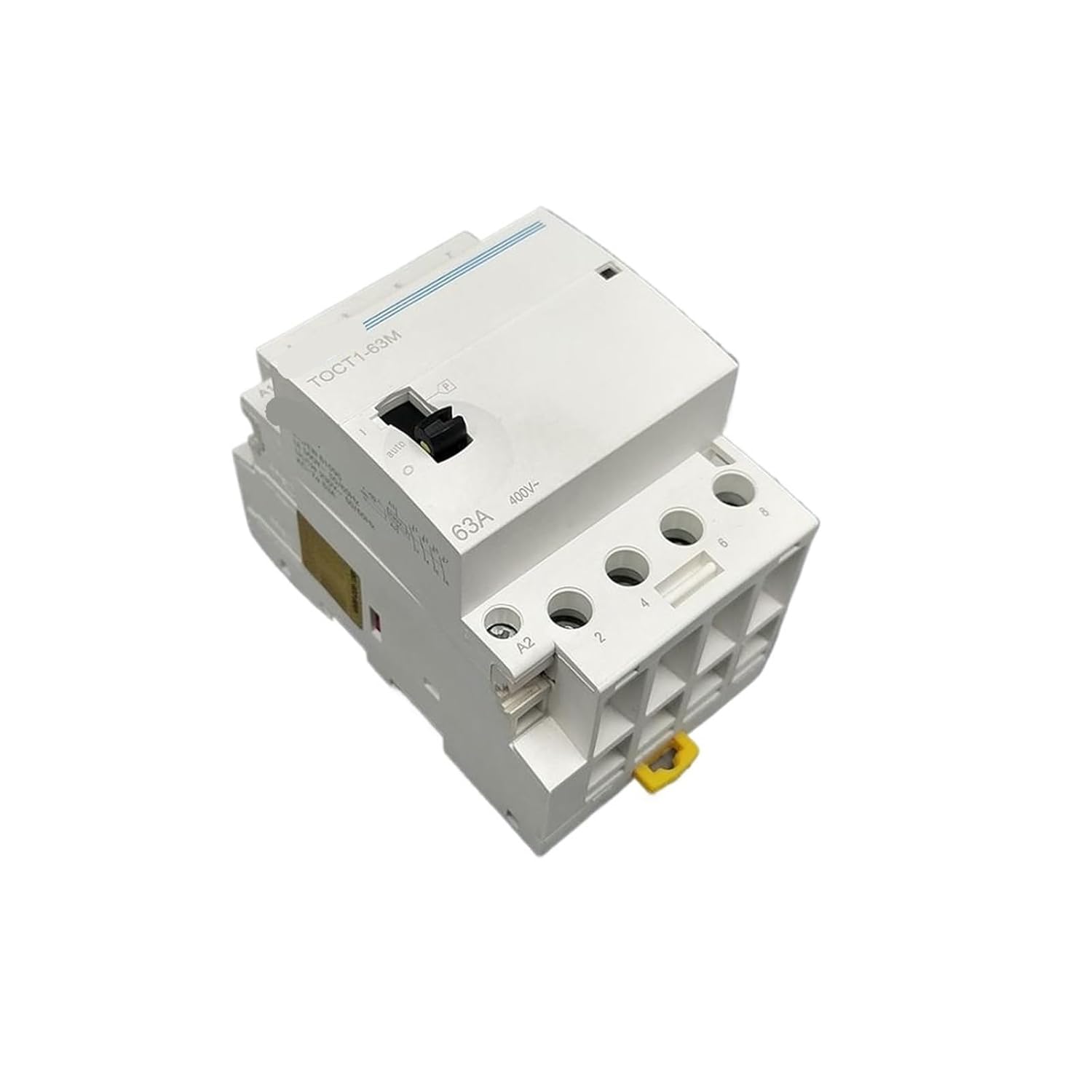 4P 63A 220V 230V 50/60HZ Din Rail Household Ac Modular Contactor with Manual Control Switch 1Pcs(4NC)