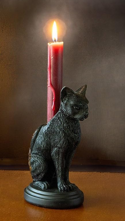 Ebros Gift Mystical Wicca Gothic Black Cat Faust’s Feline Familiar ...