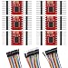 AITRIP 6Pcs TB6612FNG Dual Motor Driver Controller Board Module with Breadboard Jumper Wires,Multicolored Dupont Cable Wire Compatible with for Arduino Raspberry Pi ESP32