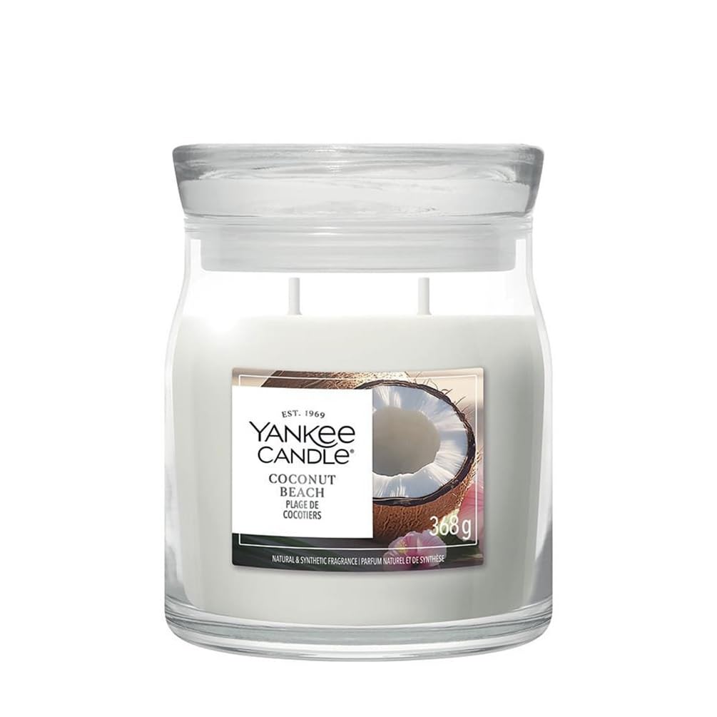 Yankee Candle Cream Coconut Beach Medium Jar