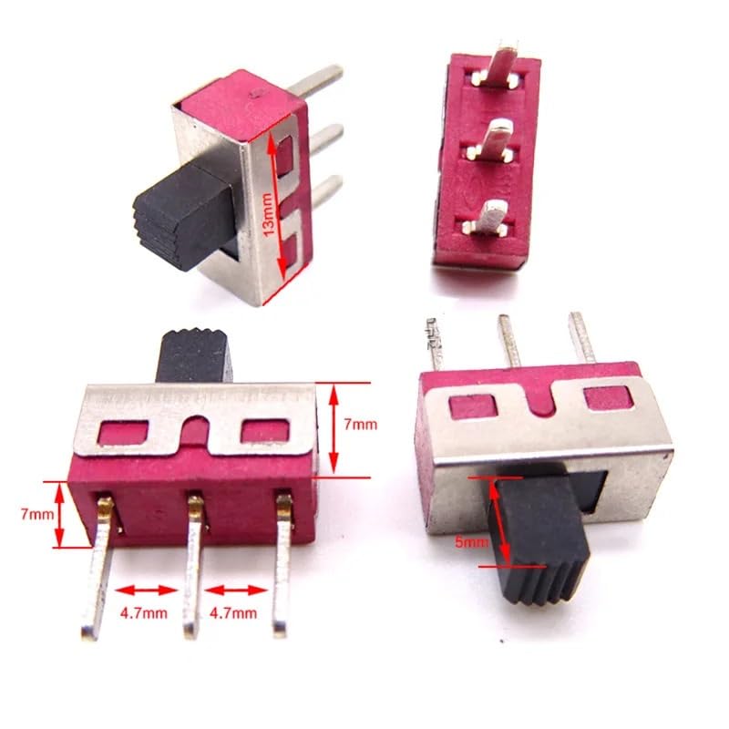 Interrupteur à glissière TS-13 pour remplacer un bouton cassé de console ou robot - 2
