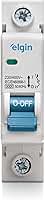 Disjuntor Monopolar MCB Curva C 3KA 25A Elgin - 1 Polo, 25 Amperes, Mini