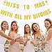 Pre Strung Miss to Mrs With All My Bitches Banner - Bachelorette Party Hen Party Decorations, Bachelorette Weekend Celebration Decorations Gold Glitter