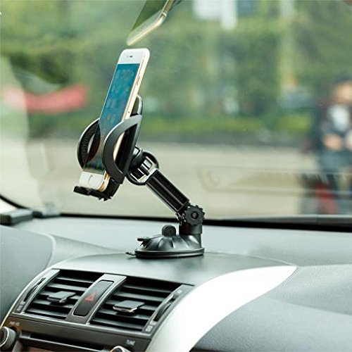 Premium Car Mount Holder Dash Windshield Cradle Stand Window Glass Swivel Dock Strong Suction For At&T Samsung Galaxy S7 Active - At&T Samsung Galaxy S7 Edge (Sm-G935A) - At&T Samsung Mega 6.3 #TOP3
