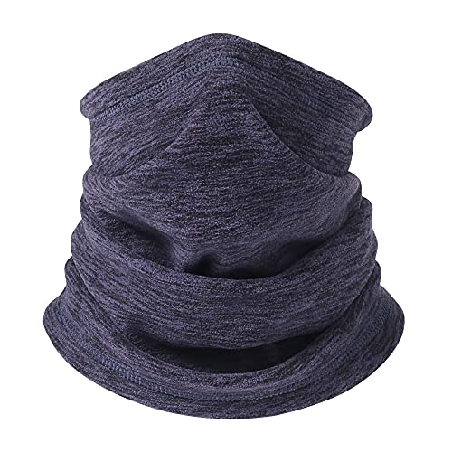 UHEREBUY Winter Thermal Neck Warmer/Neck Gaiter Face Scarf/Face Cover Winter Ski Mask - Cold Weather Balaclava (Dark Blue)