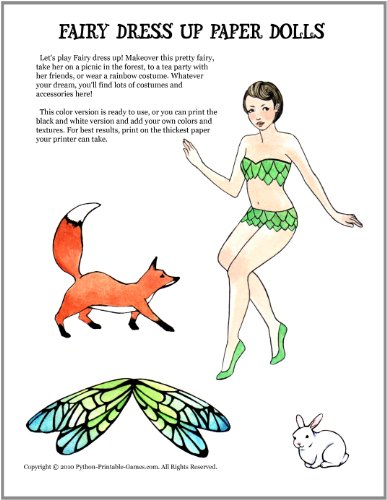 Fairy Dress-Up Printable Paper Dolls [Download]