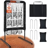 Pitching Net, 9 Hole Baseball & Softball Pitching Net with Strike Zone, Adjustable Pitching Target with 9 Pocket Design, Portable（Training Net）