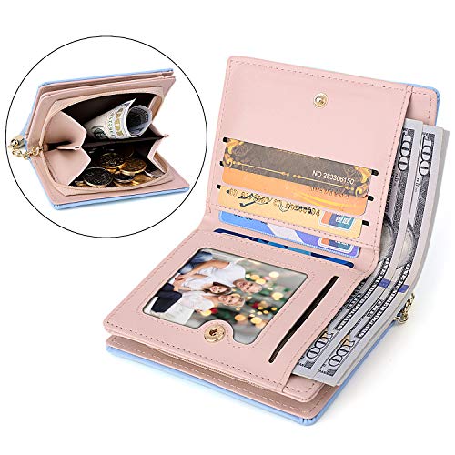 UTO Wallet for Girls PU Leather Card Holder Organizer Women Small Cute Cat Coin Purse2