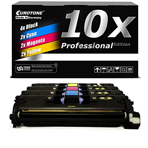 Toner compatible Canon LBP-2410 LBP-87 - Pack de 10 recharges EP87 CKMY pour imprimante