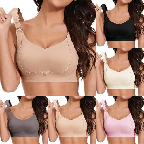 Rosy Lift Bra Full Coverage Comfy Soft Wireless Seamless Bust Shaping Bra