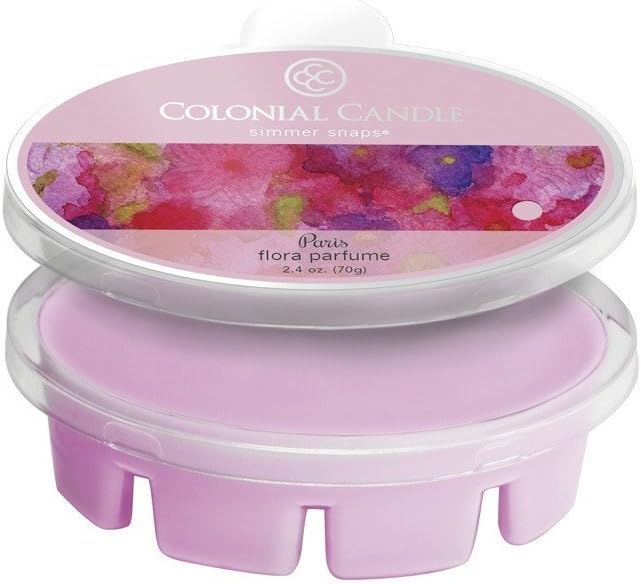 Colonial Candle Paris Flora Parfume Simmer Snaps 2.4 oz