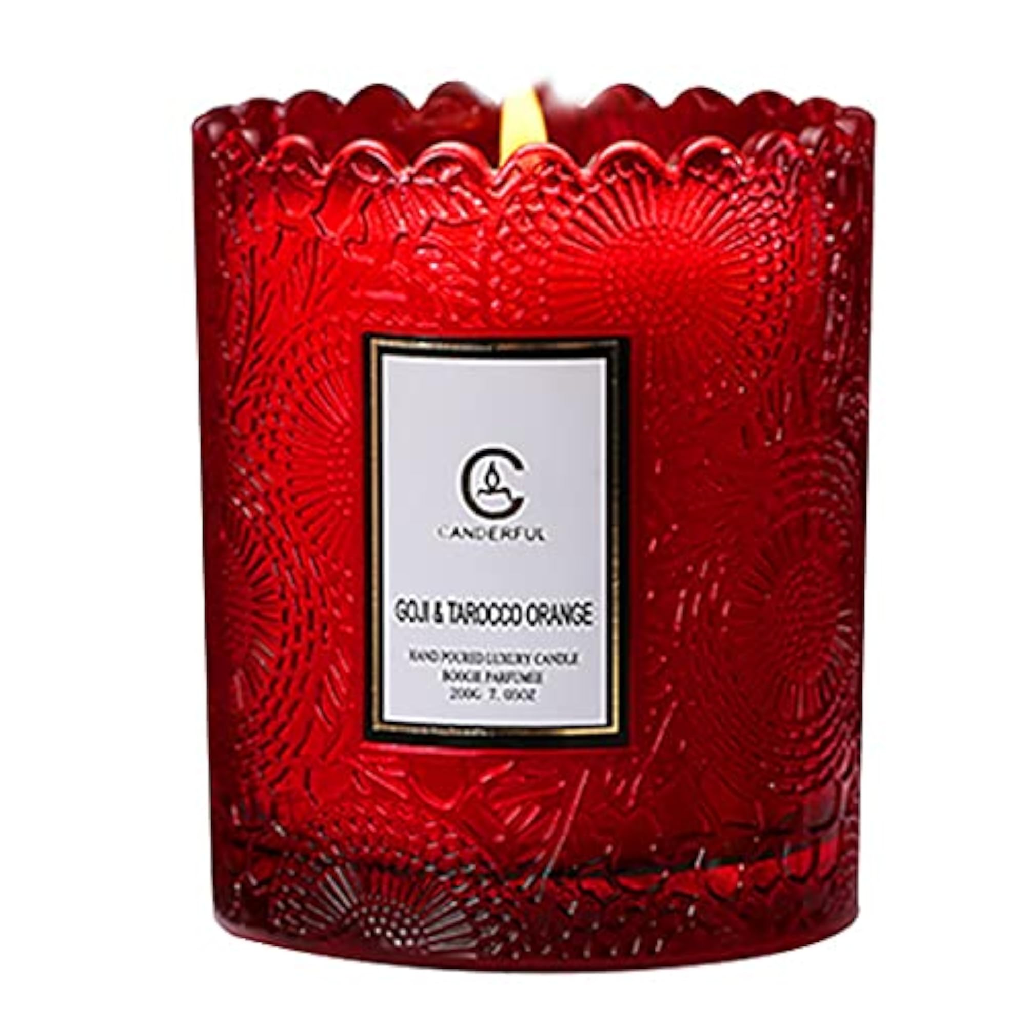 2PCS Soy Wax Glass Cup Scented Candles