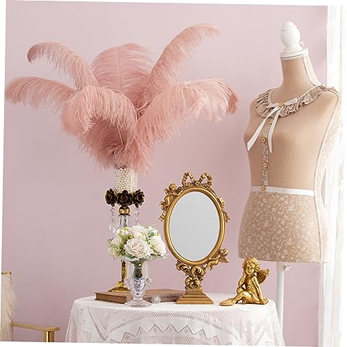 Espejo de maquillaje vintage Ipetboom 1pc elegante dorado miniatura 4