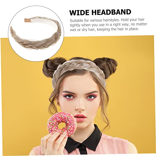 Buying Guide FOMIYES 3pcs Organza Headband Jeweled Headband Braided