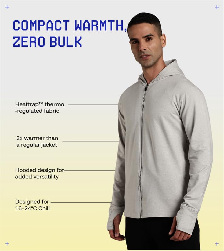 Image of BLUE TYGA Anti-AC Thermal Jacket Pro - Winter Jacket with Ultra-Lightweight HeatTrap Technology for Office, Flight, Travel & Indoor Cold Weather