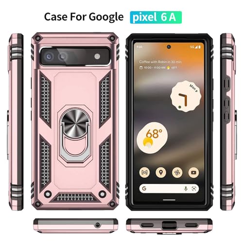 Coque de téléphone Google Pixel 6A or rose protection d'écran sereine - 3