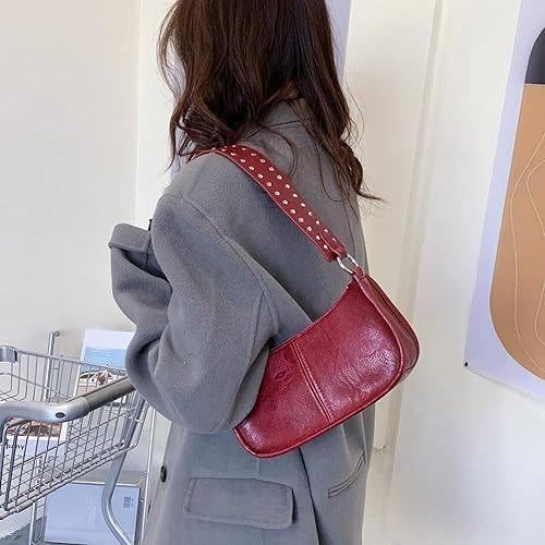 Women Small Shoulder Bags Retro Red Purse Stylish Crossbody Bag Cute Purse Handbag for Christmas New Year3