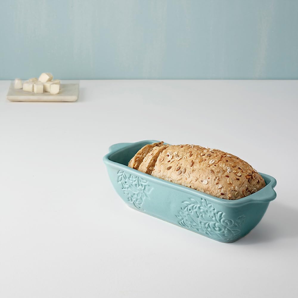 Ellementry Butter Up Ceramic Loaf Pan – 900 Ml, Nonstick Bread Mould, Cake Tin & Baking Tray, Microwave & Oven Safe Ceramic Bakeware, Bread Loaf Pan For Baking Essentials, Blue Ellementry Butter Up Ceramic Loaf Pan – 900 Ml, Nonstick Bread Mould, Cake Tin & Baking Tray, Microwave & Oven Safe Ceramic Bakeware, Bread Loaf Pan For Baking Essentials, Blue