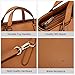 ECOSUSI Tote Bag Convertible Backpack Purse for Women Vegan Leather Handbag Multifuction Shoulder Bag