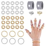 40 Stück Akupressur Ring,Finger Massageringes für Bessere Durchblutung und Linderung von Gelenkschmerzen für 30 x Massageringe, 6 x Massagearmbänder, 2 x Anti-Stressringe, 2 x Anti-Übelkeits-Armband