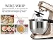 MURENKING Stand Mixer MK36 500W 5-Qt 6-Speed Tilt-Head Kitchen Food Mixer with Accessories (Champagne)