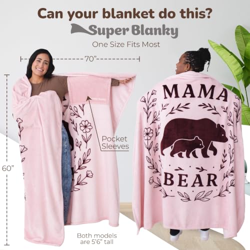 Image of Super Blanky Wearable Blankets for Women & Men, Graduation Day Gift for Her, Cozy Gifts for Women, Wife Birthday Gifts Ideas