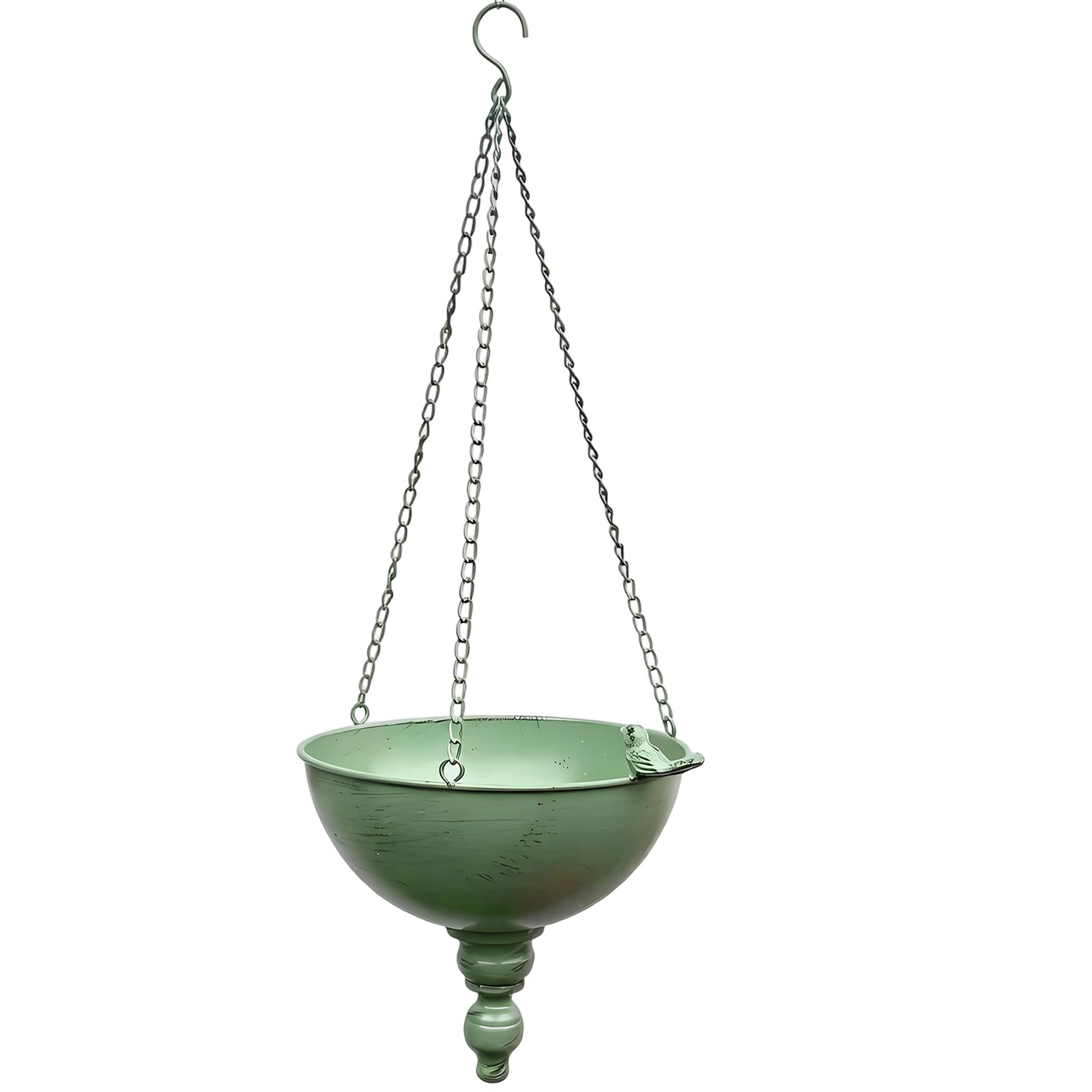 Xjdzineq Charm Iron Hanging Planter with 3Pcs Chain Perfect for Flowers Plant Outdoor Decors Outdoor Hanging Flower Container