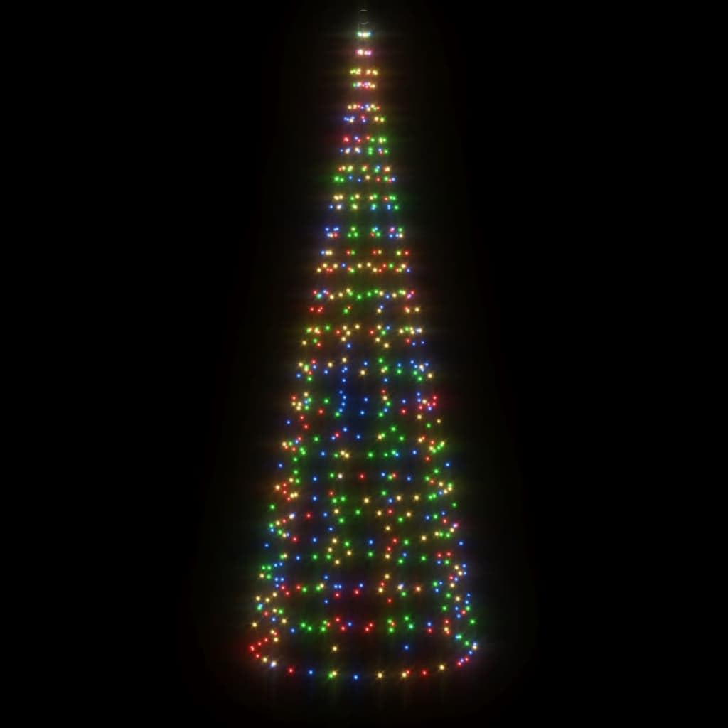 LED-Weihnachtsbaum 550 LEDs Mehrfarbig 300 cm Weihnachtsbeleuchtung für Außen Innen Garten Balkon Terrasse Fassade mit 8 Lichteffekten, energiesparend, wetterfest, inkl. Fernbedienung