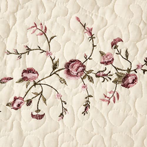 Modern Heirloom Collection Brooke Bedspread, King 120X118'', Tan #TOP3