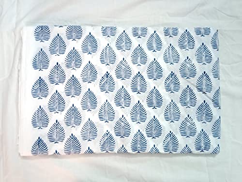 Tissu en coton doux indien fait main de qualité premium pour robe et kurti chic de 20 yards