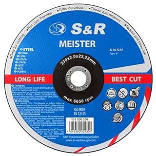 S&R 25 Dischi da taglio Ferro Metallo e Acciaio per Smerigliatrice Angolare (230x2 mm). Prodotti in Europa.