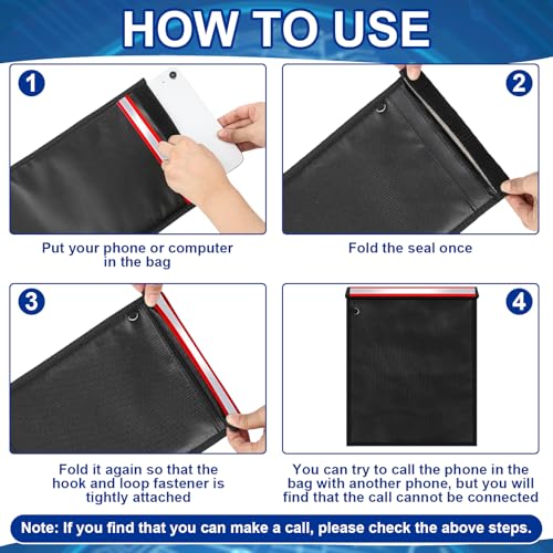 Image of Dansydaisy Key Storage Box & Protective Pouches Set (8 Pack) for Car Key Fob, Phone, Tablet & Wallet - Waterproof, Fireproof Travel Organizer Case, Portable Storage Kit(Red)